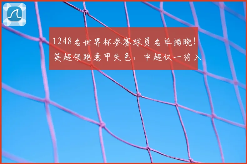 1248名世界杯参赛球员名单揭晓！英超领跑意甲失色，中超仅一将入选_联赛_欧冠