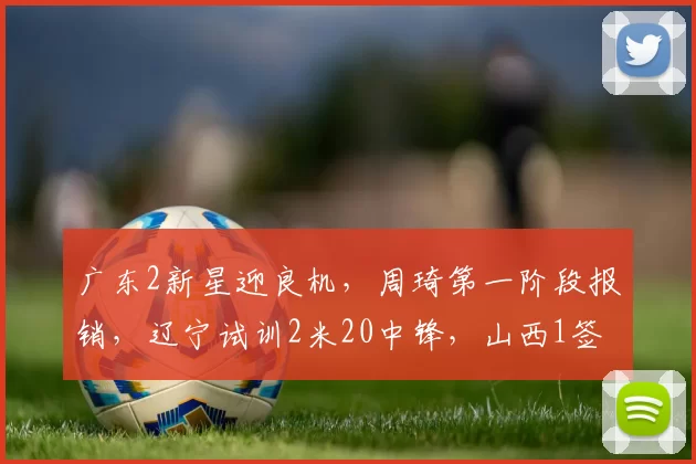 广东2新星迎良机，周琦第一阶段报销，辽宁试训2米20中锋，山西1签1裁